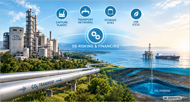De-risking and financing strategies to enable the build-up of CO₂ Infrastructure